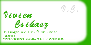 vivien csikasz business card